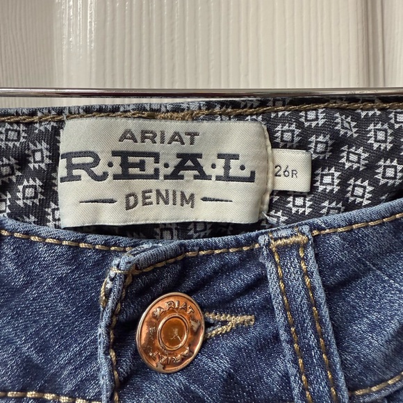 Ariat Perfect Rise Rosa Blue Jeans - Picture 3 of 6
